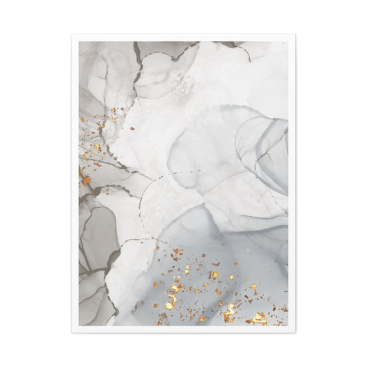 Ash Dust Art Set 1.3 - Matte Canvas Decor with Minimalist Leaf Design
