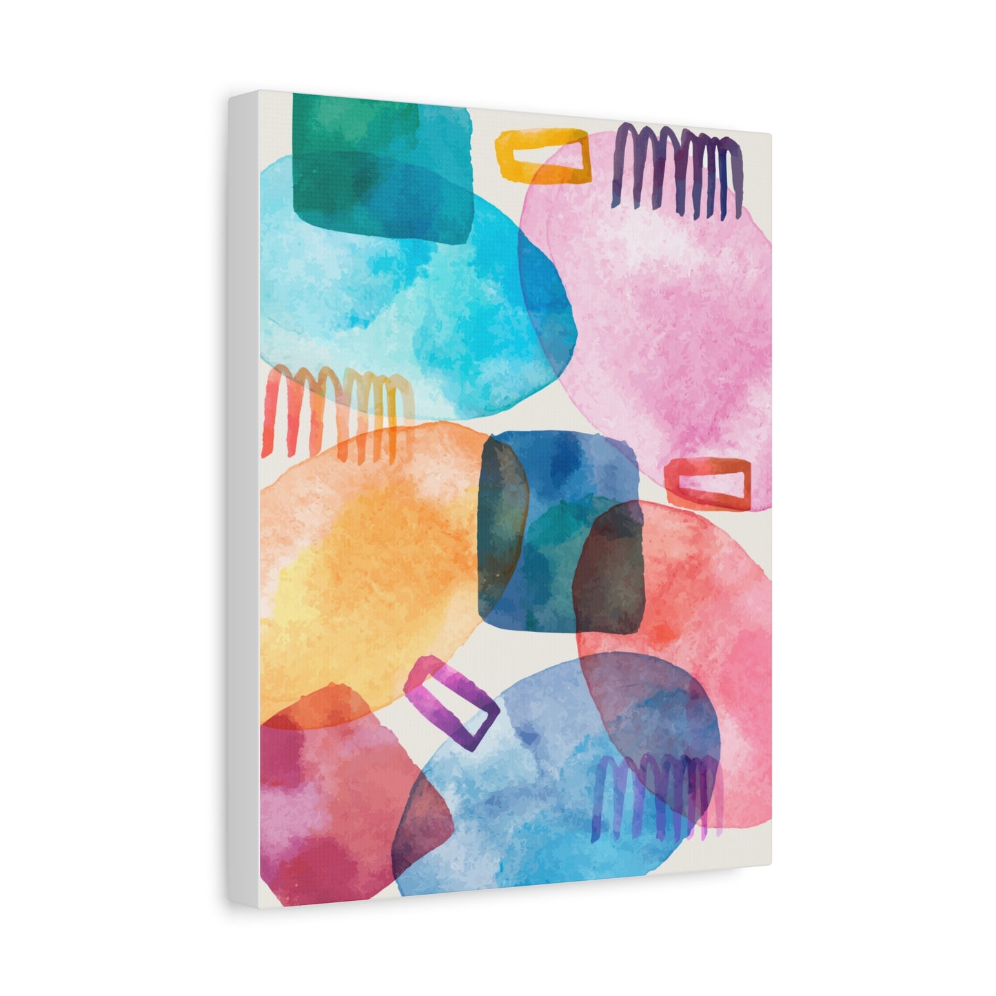 Liquid Calm Art Set 1.3- Matte Canvas Decor with Minimalist Leaf Design