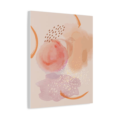 Sunlit Spark Art Set 1.2 - Matte Canvas Decor with Minimalist Leaf Design