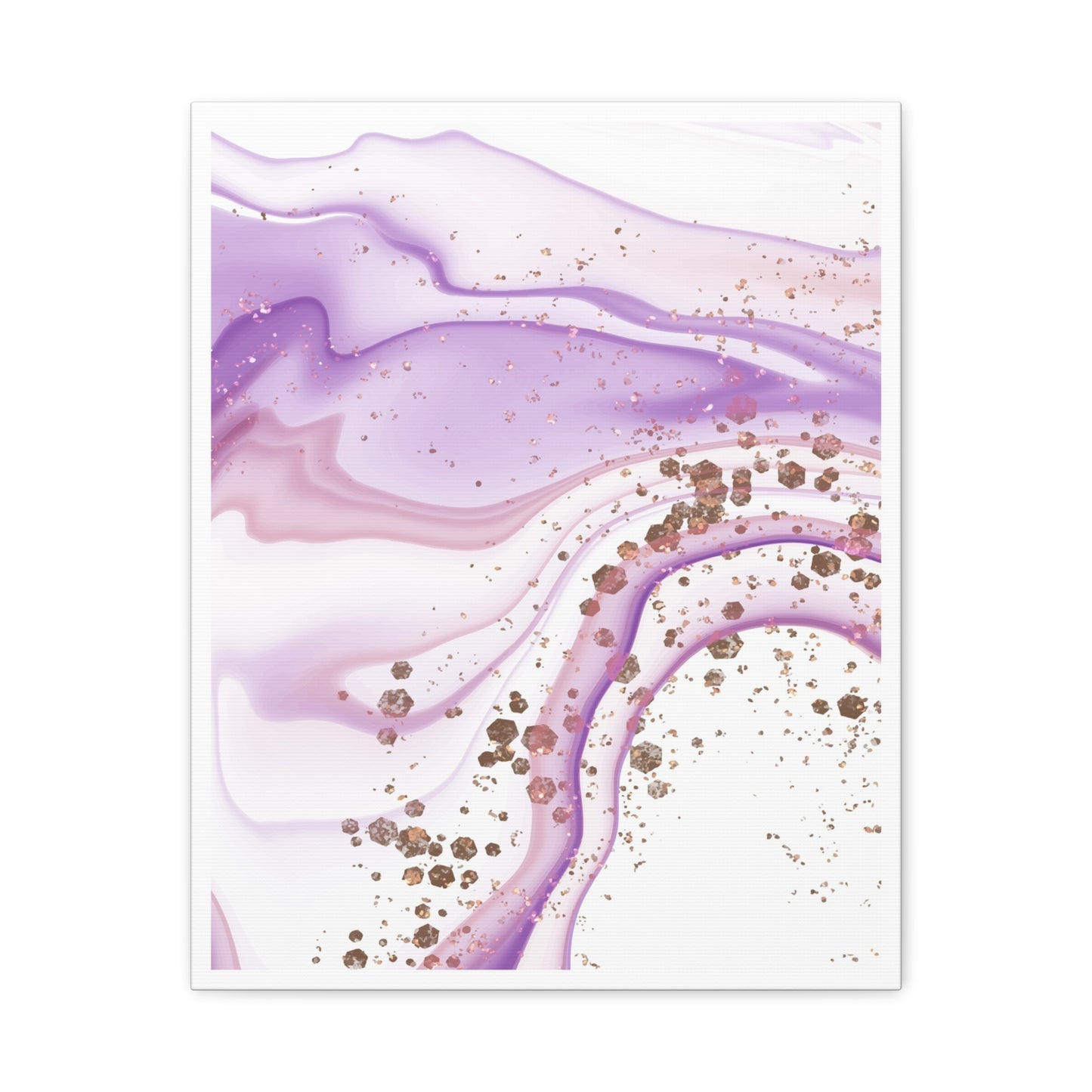 Blush Pink Marble Wall Art Set 1.3 - Matte Canvas Decor with Minimalist Leaf Design