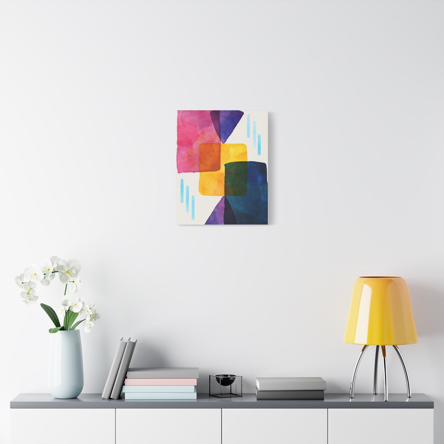 Liquid Calm Art Set 1.1 - Matte Canvas Decor with Minimalist Leaf Design