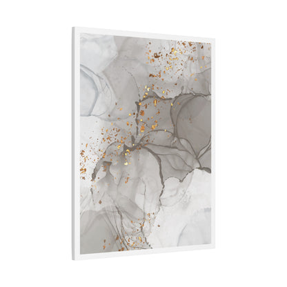 Ash Dust Art Set 1.1 - Matte Canvas Decor with Minimalist Leaf Design