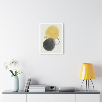 Gold Watercolor Wall Art Set 1.1 - Matte Canvas Decor with Minimalist Leaf Design
