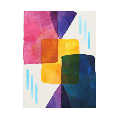 Liquid Calm Art Set 1.1 - Matte Canvas Decor with Minimalist Leaf Design
