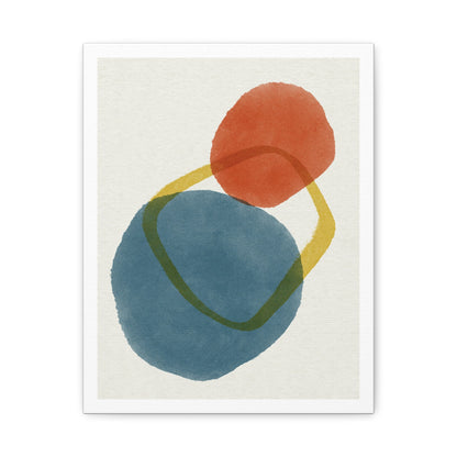 Wander Brush Art 1.2 - Matte Canvas Decor with Minimalist Leaf Design