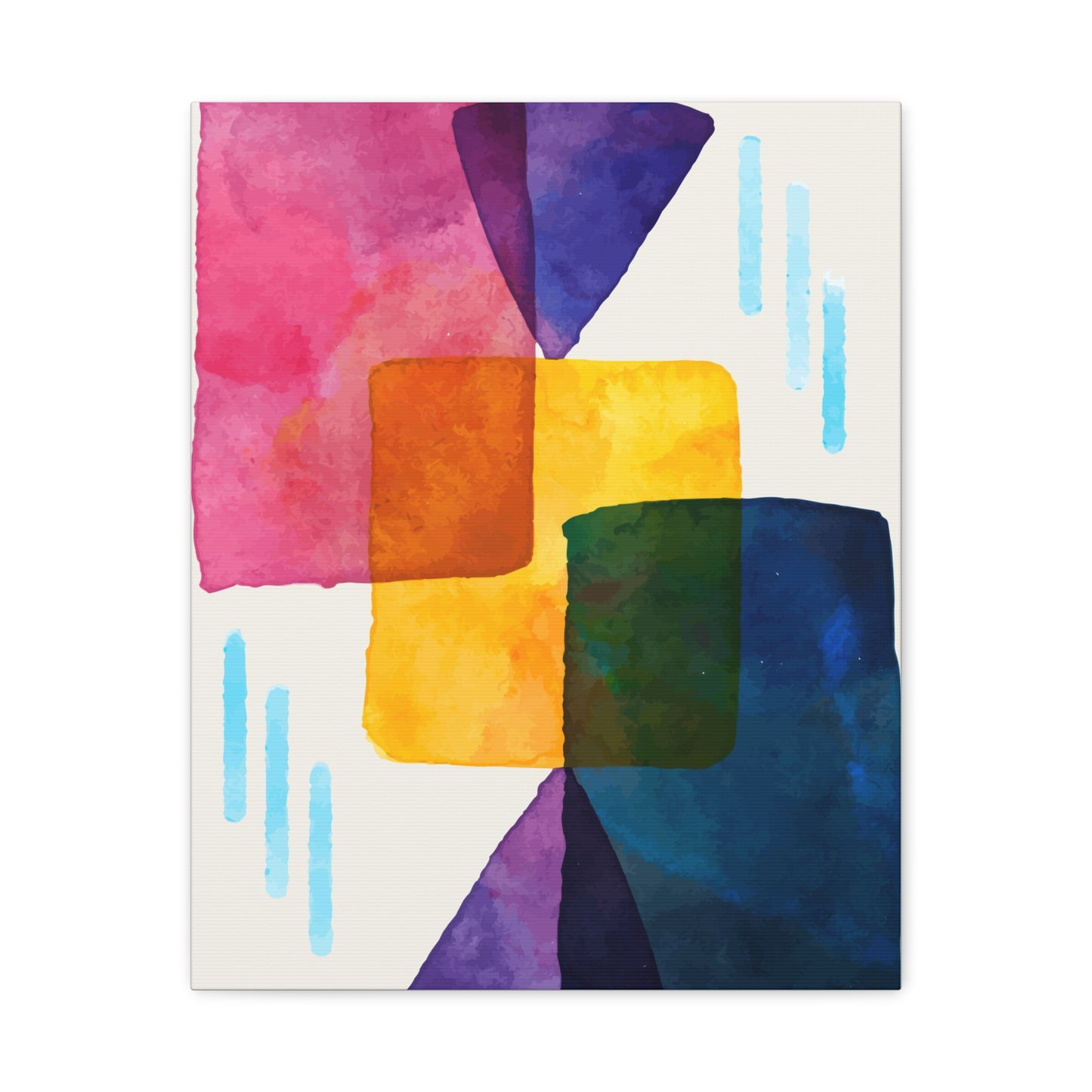 Liquid Calm Art Set 1.1 - Matte Canvas Decor with Minimalist Leaf Design