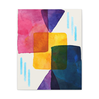 Liquid Calm Art Set 1.1 - Matte Canvas Decor with Minimalist Leaf Design