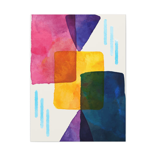 Liquid Calm ArT Set 1.1 - Matte Canvas Decor with Minimalist Leaf Design