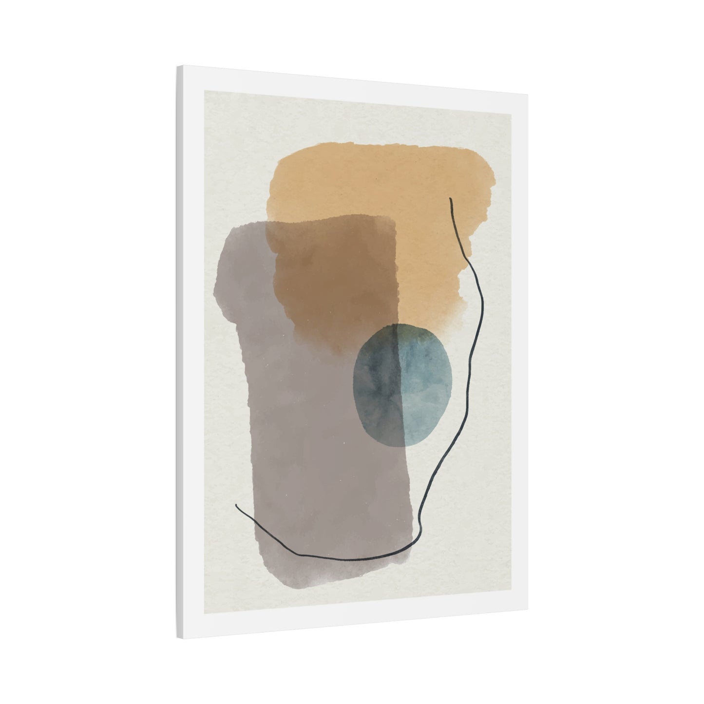Blue Tone Watercolor Brush Art Set 1.3 - Canvas Decor