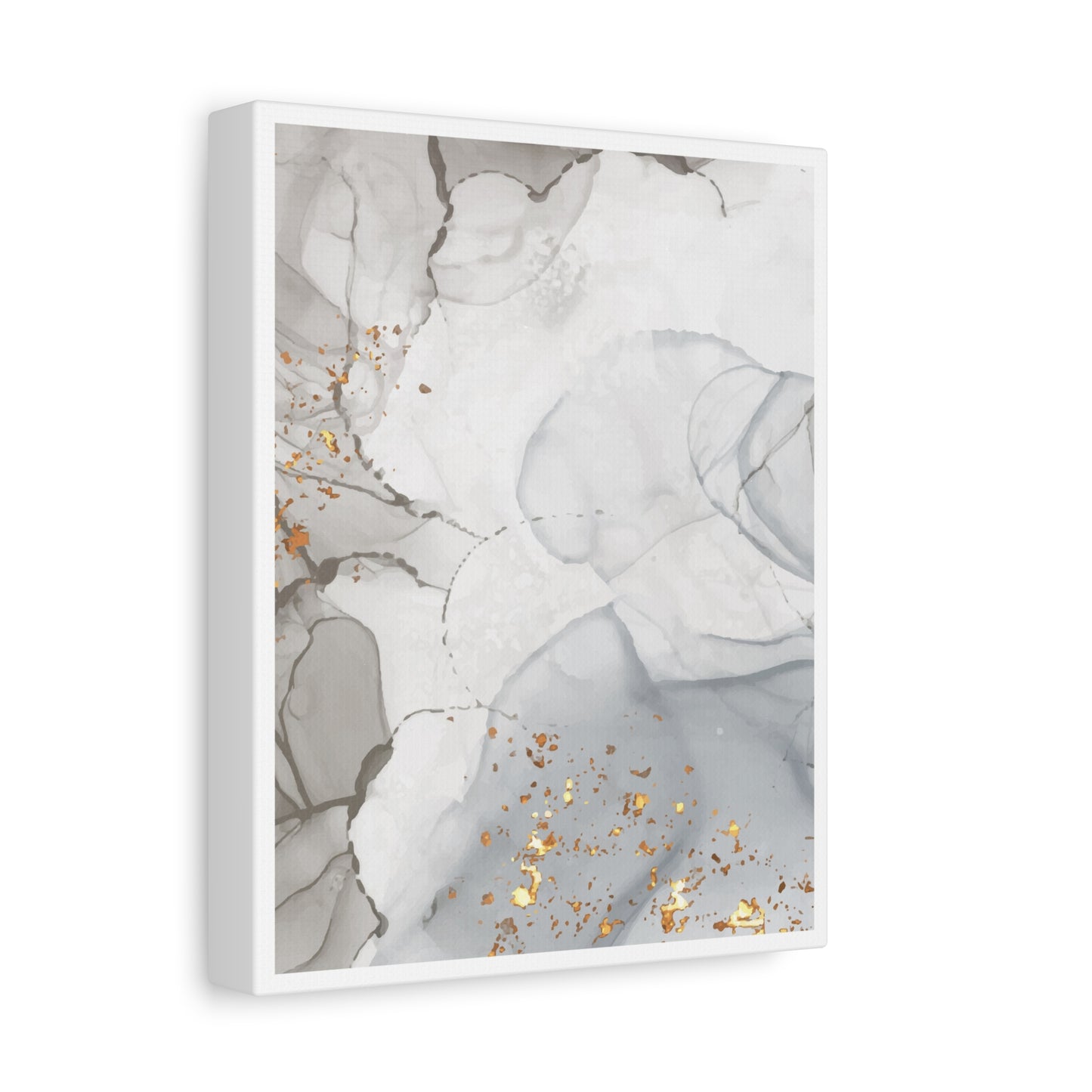 Ash Dust Art Set 1.3 - Matte Canvas Decor with Minimalist Leaf Design