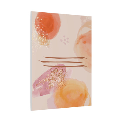 Sunlit Spark Art Set 1.1 - Matte Canvas Decor with Minimalist Leaf Design