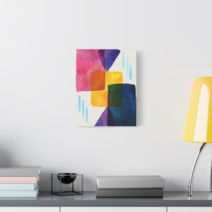 Liquid Calm Art Set 1.1 - Matte Canvas Decor with Minimalist Leaf Design