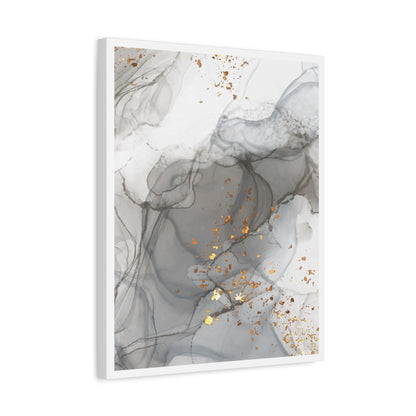 Ash Dust Art Set 1.2 - Matte Canvas Decor with Minimalist Leaf Design