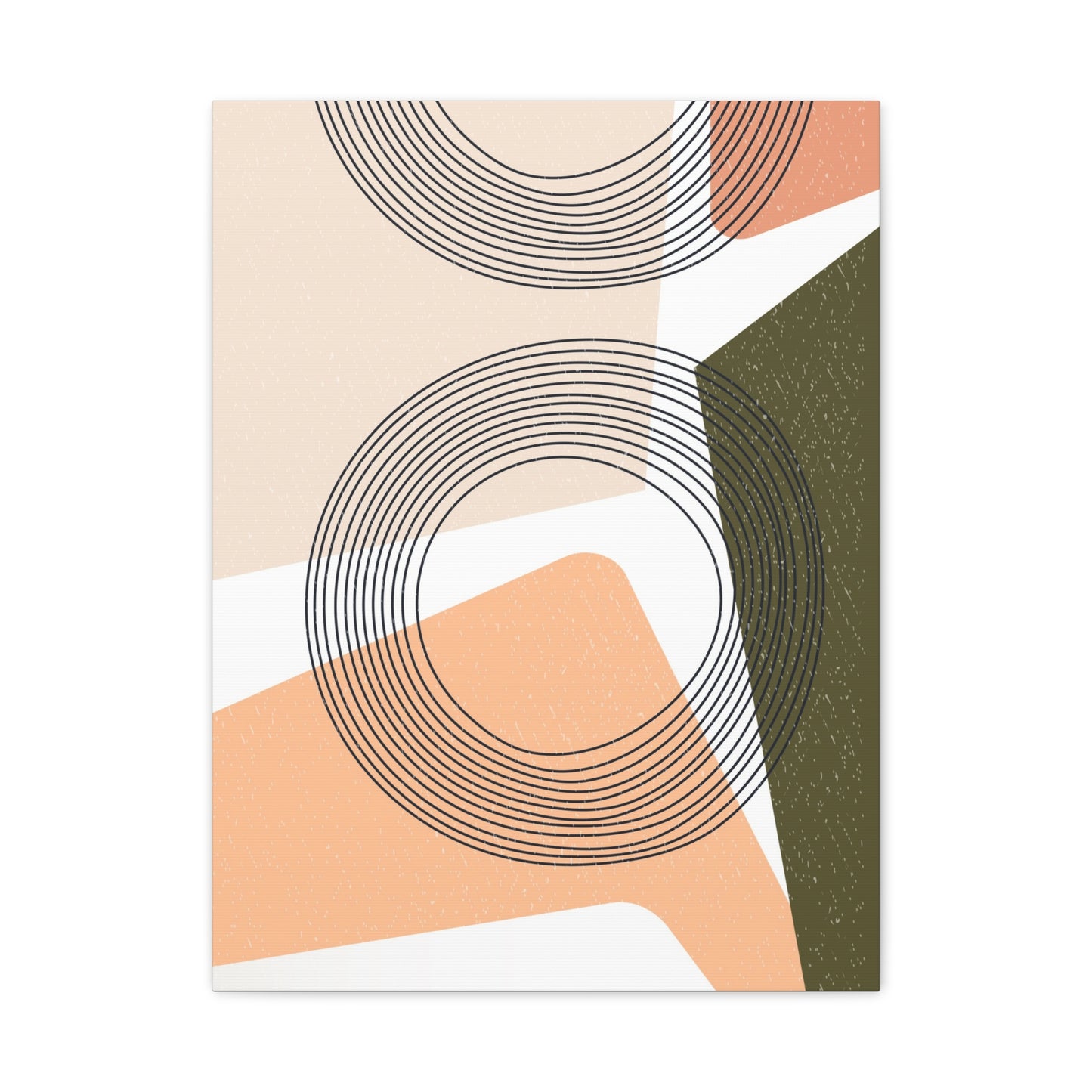 Minimal Pink Line Art Set 1.2 - Matte Canvas Decor with Minimalist Leaf Design
