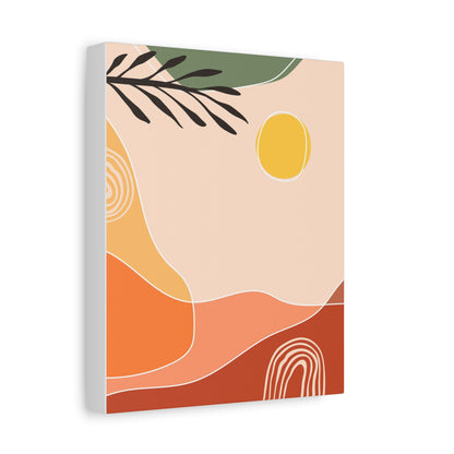 Sunway Minimal Art Set 1.2 - Matte Canvas Decor with Minimalist Leaf Design