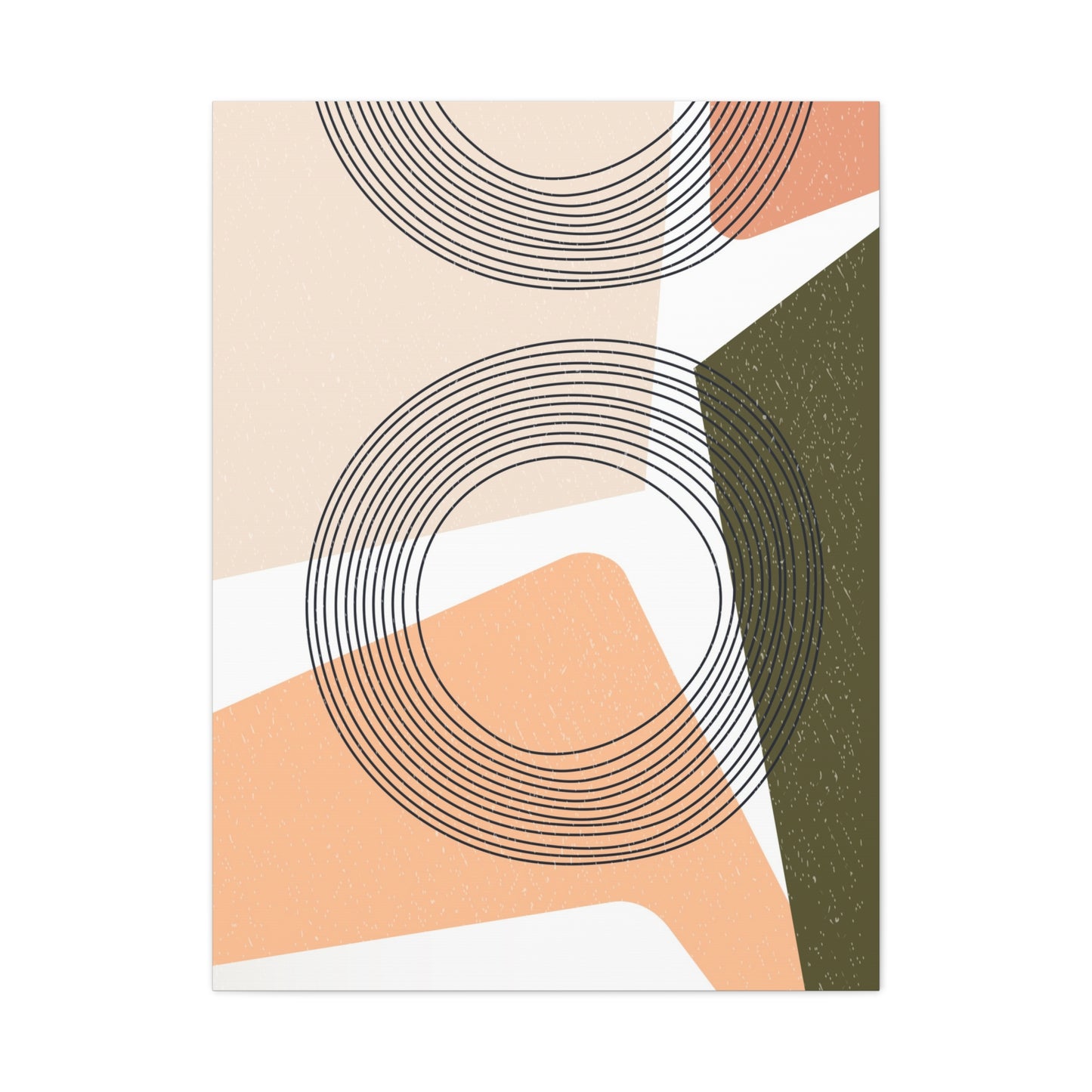 Minimal Pink Line Art Set 1.2 - Matte Canvas Decor with Minimalist Leaf Design