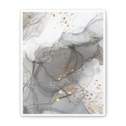 Ash Dust Art Set 1.2 - Matte Canvas Decor with Minimalist Leaf Design
