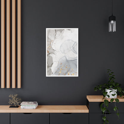 Ash Dust Art Set 1.3 - Matte Canvas Decor with Minimalist Leaf Design