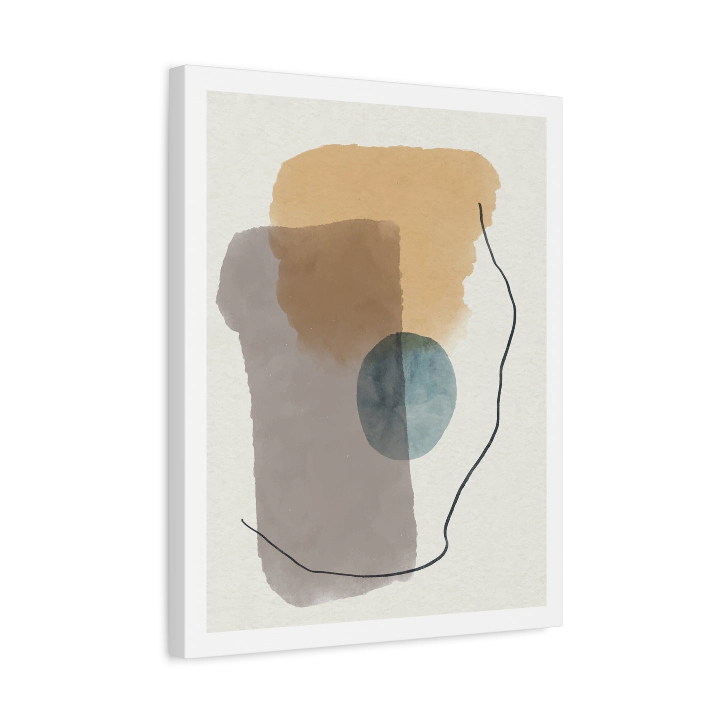 Blue Tone Watercolor Brush Art Set 1.3 - Canvas Decor