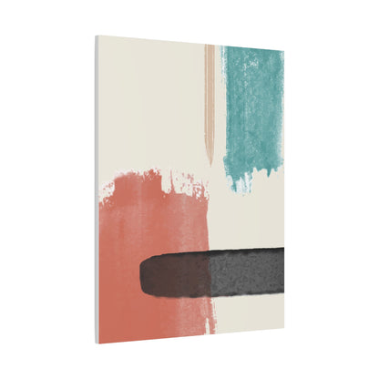Soft Dune Palette Art 1.1 - Matte Canvas Decor with Minimalist Leaf Design