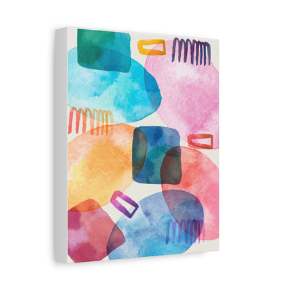 Liquid Calm Art Set 1.3- Matte Canvas Decor with Minimalist Leaf Design