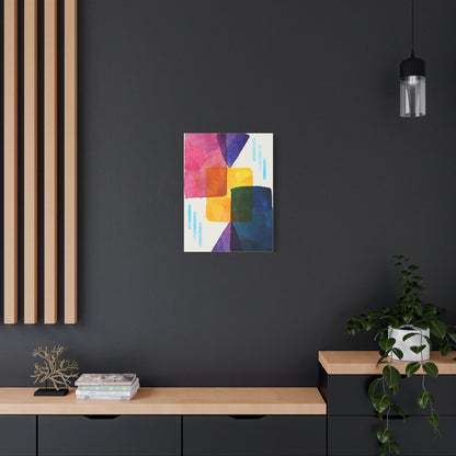 Liquid Calm Art Set 1.1 - Matte Canvas Decor with Minimalist Leaf Design