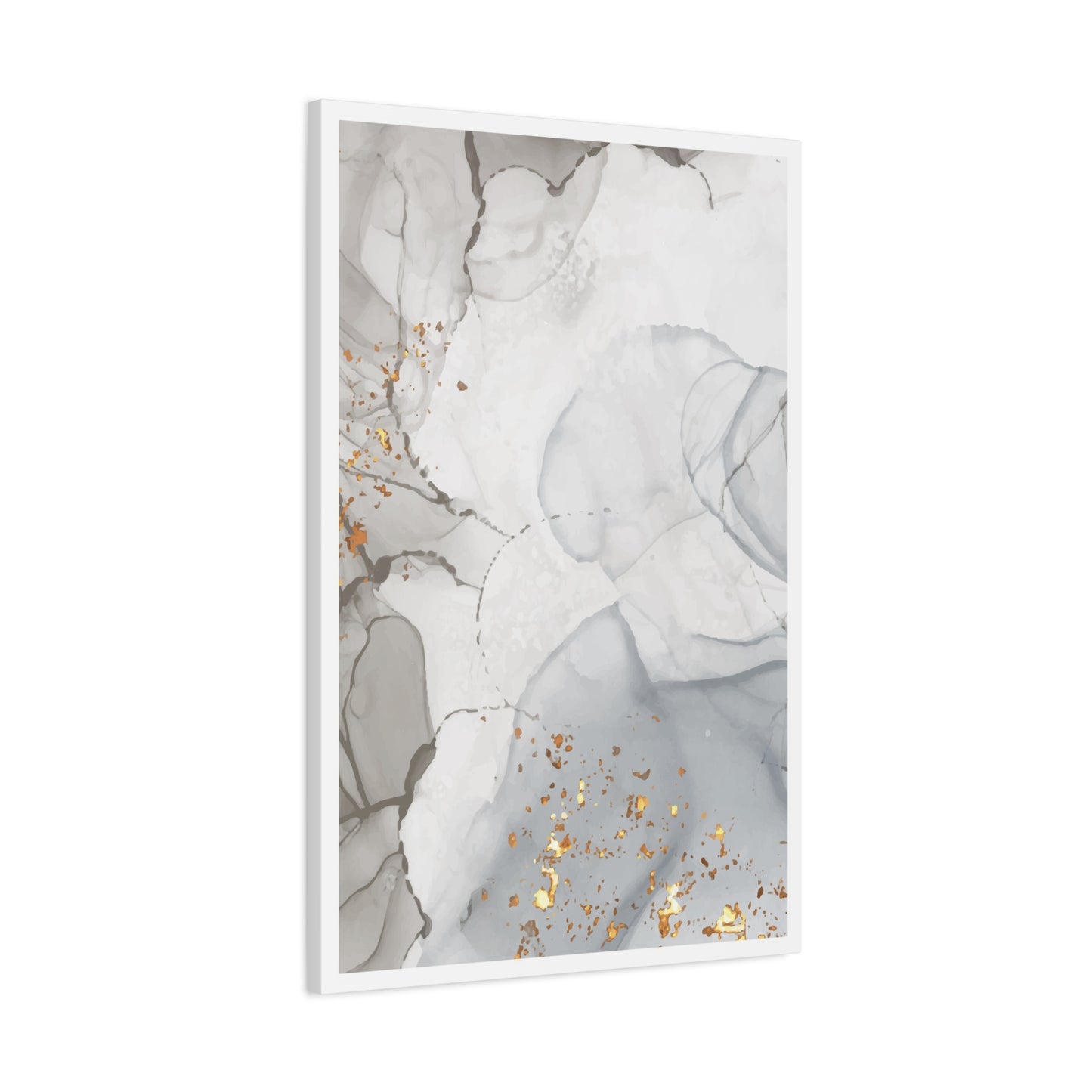 Ash Dust Art Set 1.3 - Matte Canvas Decor with Minimalist Leaf Design