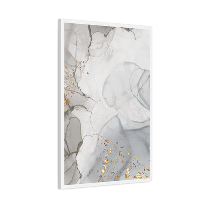 Ash Dust Art Set 1.3 - Matte Canvas Decor with Minimalist Leaf Design