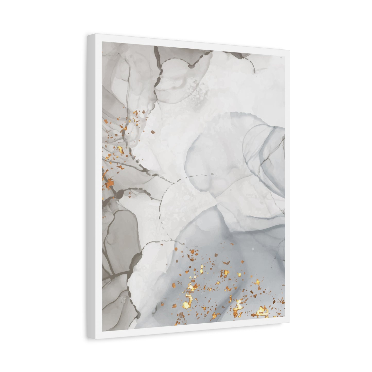 Ash Dust Art Set 1.3 - Matte Canvas Decor with Minimalist Leaf Design