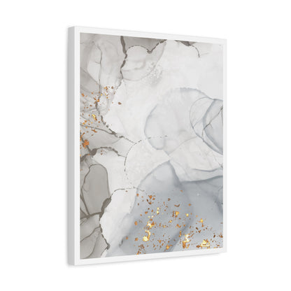 Ash Dust Art Set 1.3 - Matte Canvas Decor with Minimalist Leaf Design