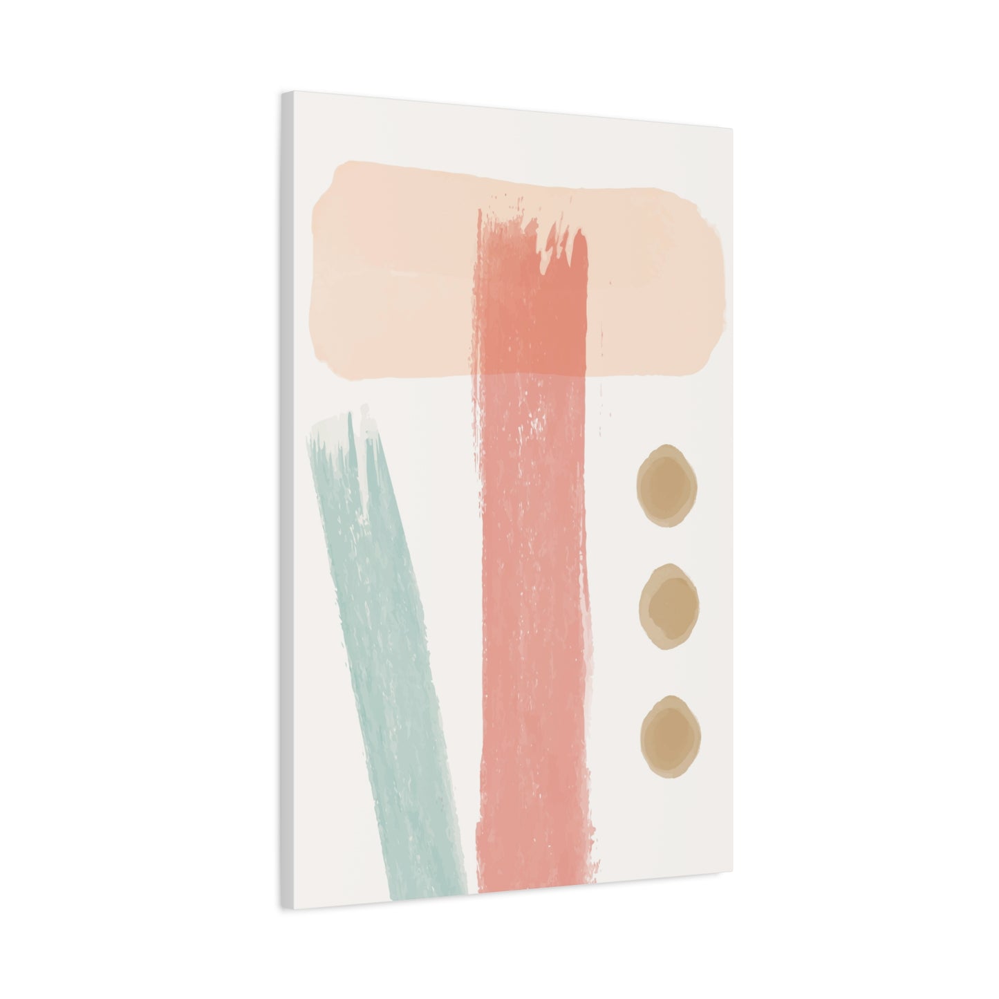Pastel Pulse Art Set 1.3- Matte Canvas Decor with Minimalist Leaf Design