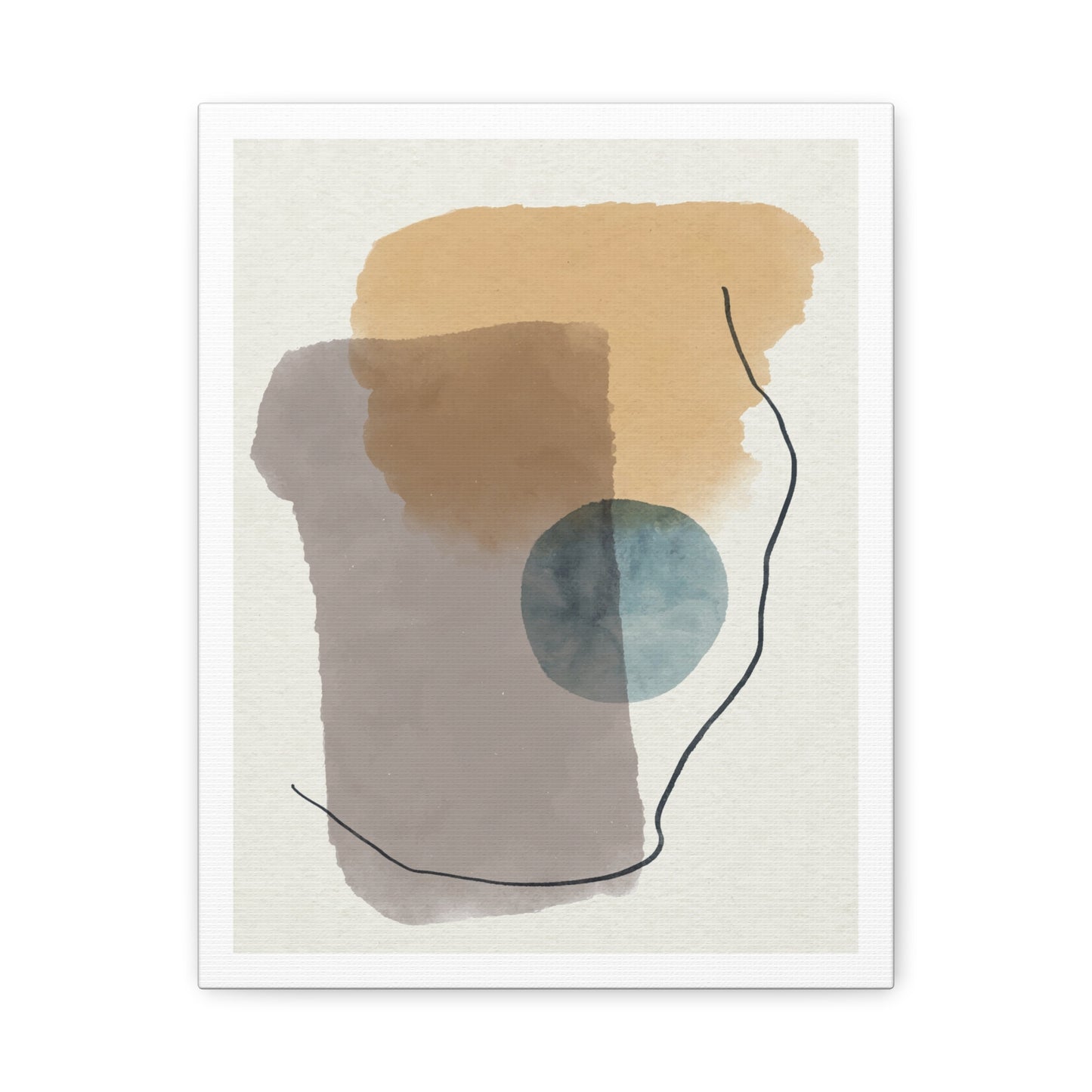 Blue Tone Watercolor Brush Art Set 1.3 - Canvas Decor