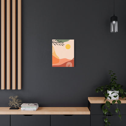 Sunway Minimal Art Set 1.2 - Matte Canvas Decor with Minimalist Leaf Design