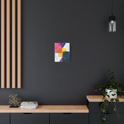 Liquid Calm Art Set 1.1 - Matte Canvas Decor with Minimalist Leaf Design