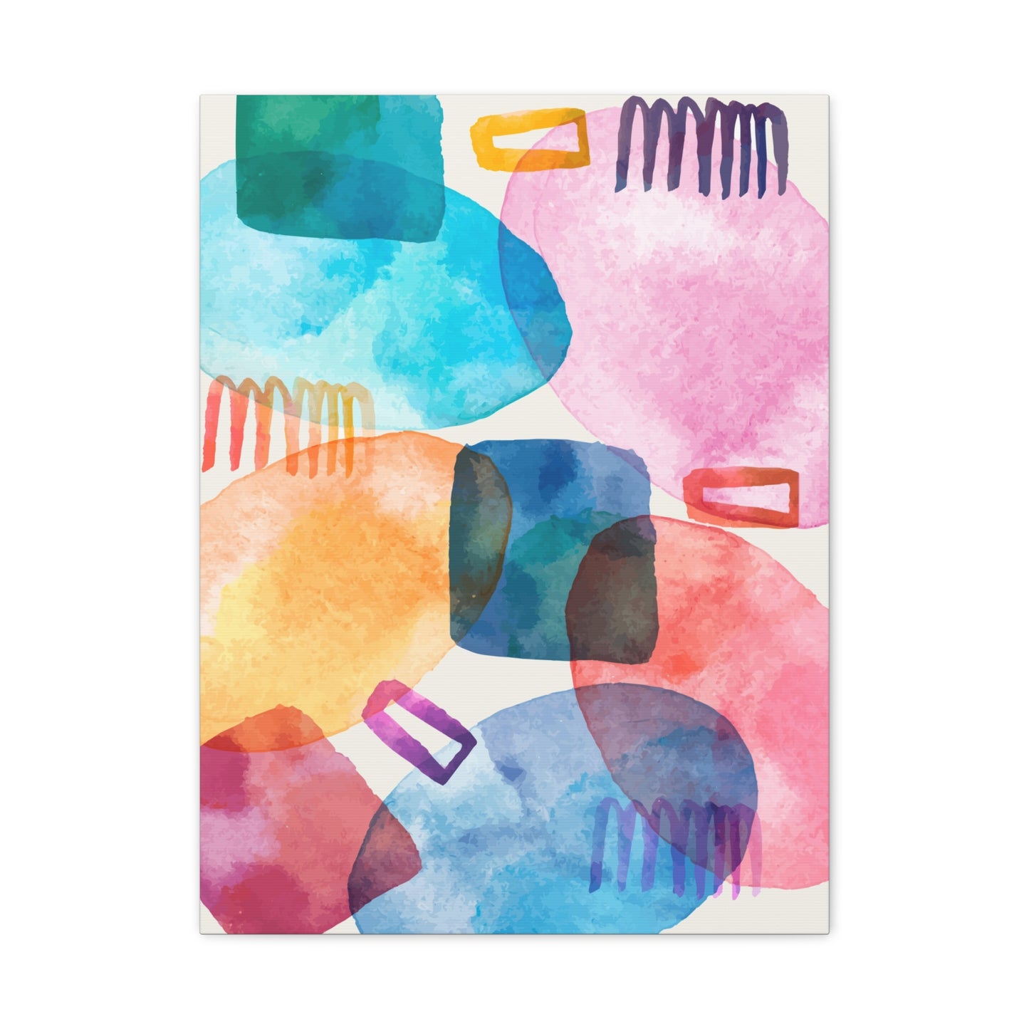 Liquid Calm Art Set 1.3- Matte Canvas Decor with Minimalist Leaf Design