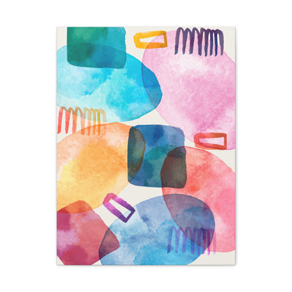 Liquid Calm Art Set 1.3- Matte Canvas Decor with Minimalist Leaf Design