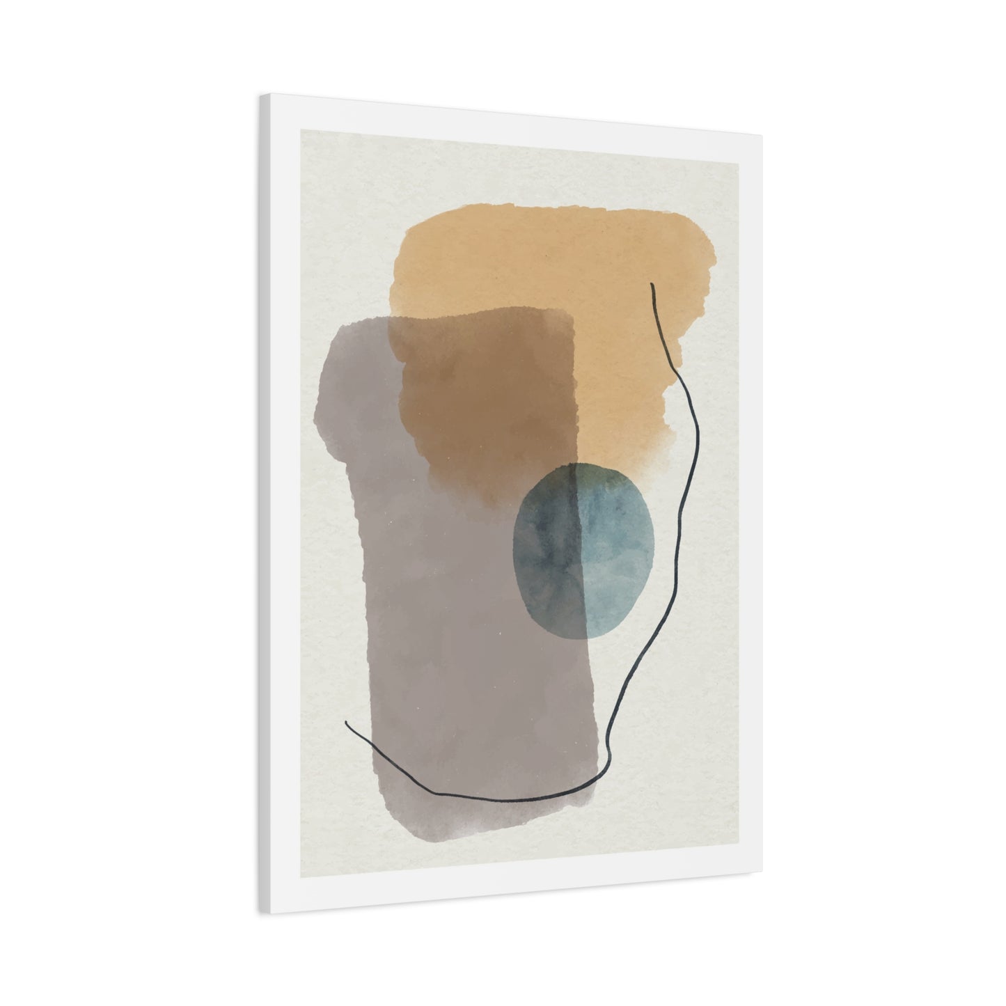 Blue Tone Watercolor Brush Art Set 1.3 - Canvas Decor