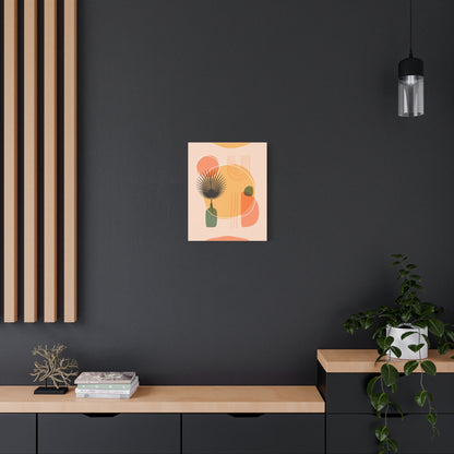 Sunway Minimal Art Set 1.1 - Matte Canvas Decor with Minimalist Leaf Design