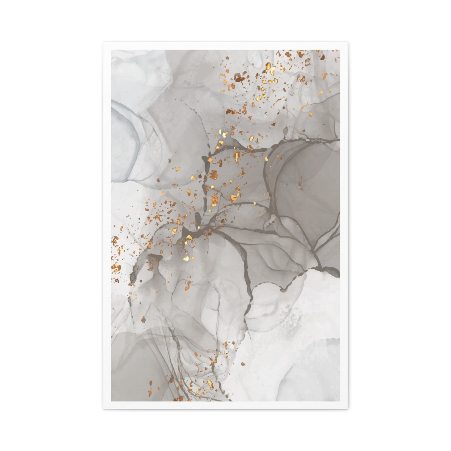 Ash Dust Art Set 1.1 - Matte Canvas Decor with Minimalist Leaf Design
