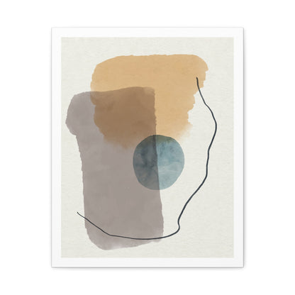 Blue Tone Watercolor Brush Art Set 1.3 - Canvas Decor