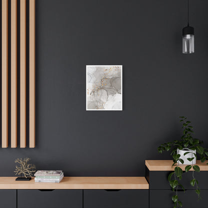 Ash Dust Art Set 1.1 - Matte Canvas Decor with Minimalist Leaf Design