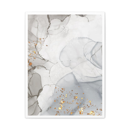 Ash Dust Art Set 1.3 - Matte Canvas Decor with Minimalist Leaf Design