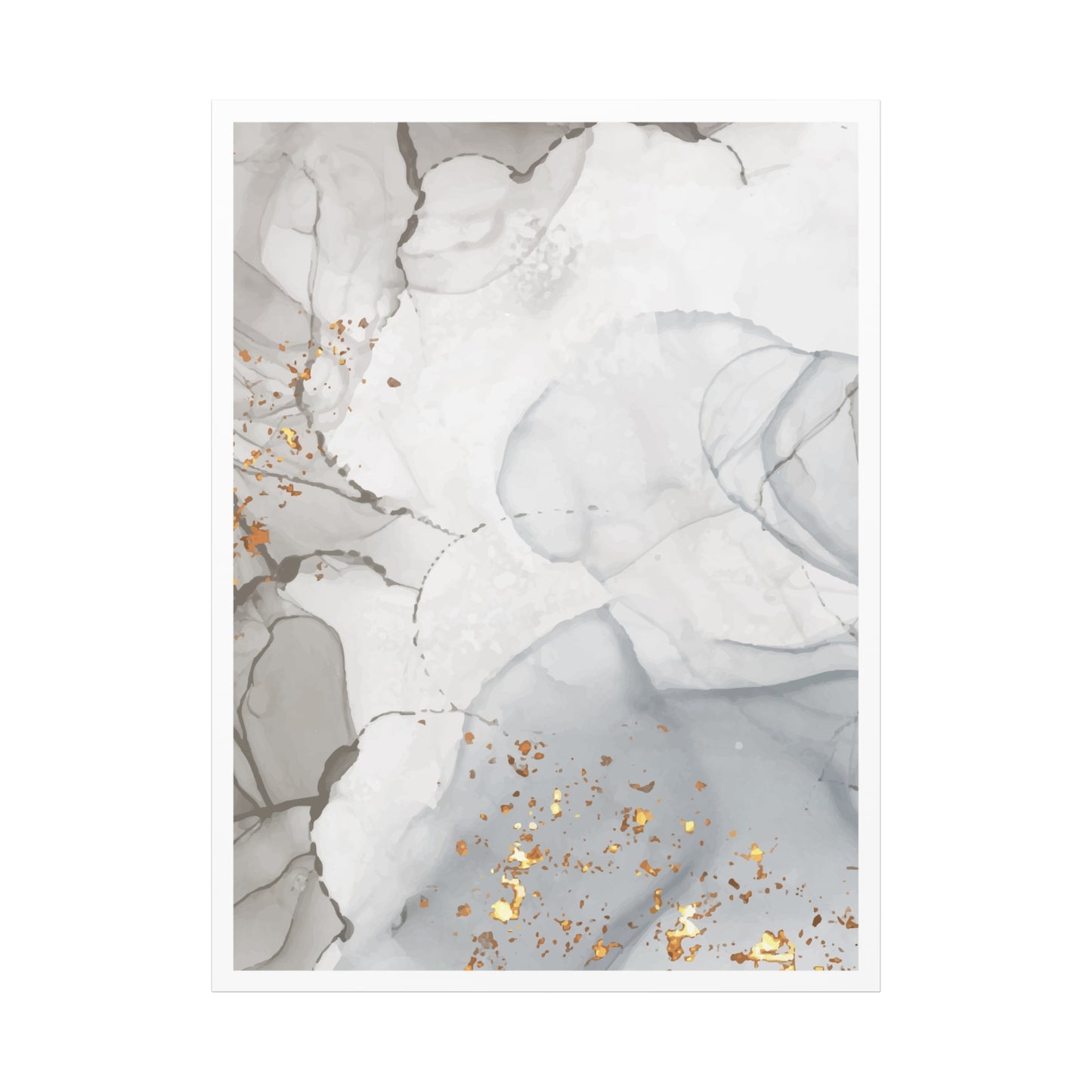 Ash Dust Art Set 1.3 - Matte Canvas Decor with Minimalist Leaf Design