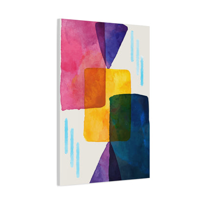 Liquid Calm Art Set 1.1 - Matte Canvas Decor with Minimalist Leaf Design