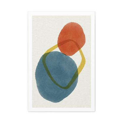Wander Brush Art 1.2 - Matte Canvas Decor with Minimalist Leaf Design