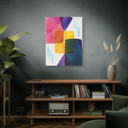 Liquid Calm ArT Set 1.1 - Matte Canvas Decor with Minimalist Leaf Design