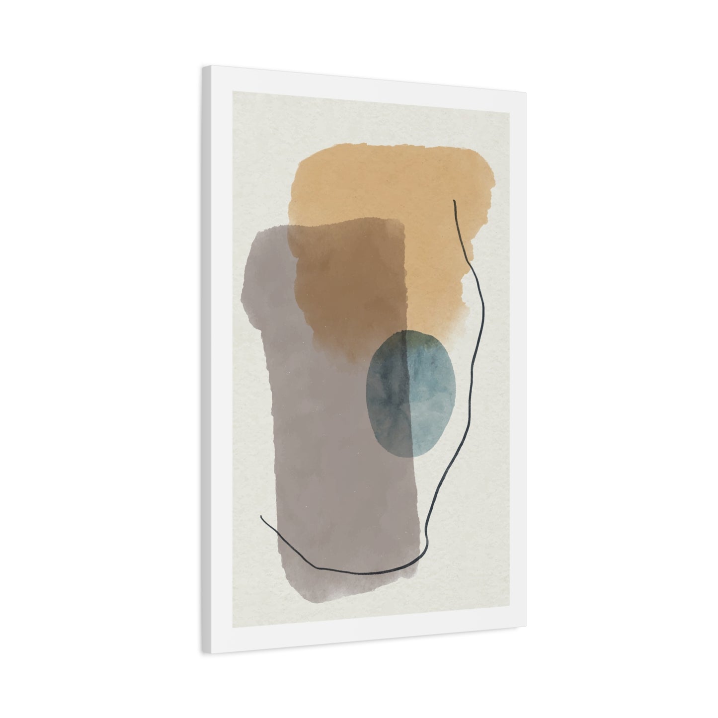 Blue Tone Watercolor Brush Art Set 1.3 - Canvas Decor