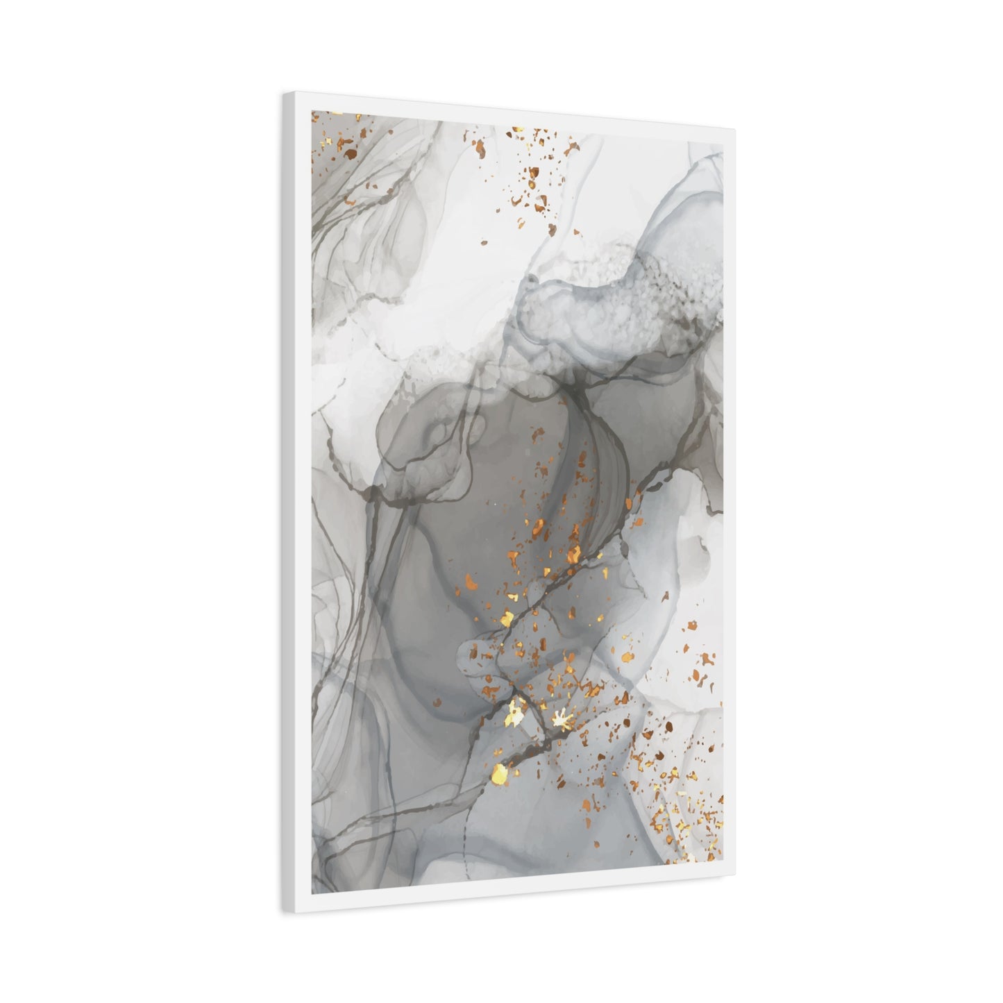 Ash Dust Art Set 1.2 - Matte Canvas Decor with Minimalist Leaf Design