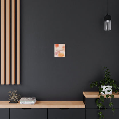 Sunlit Spark Art Set 1.1 - Matte Canvas Decor with Minimalist Leaf Design
