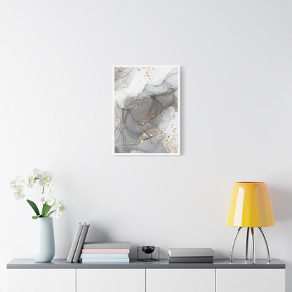 Ash Dust Art Set 1.2 - Matte Canvas Decor with Minimalist Leaf Design